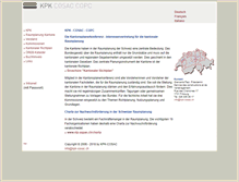 Tablet Screenshot of kpk-cosac.ch